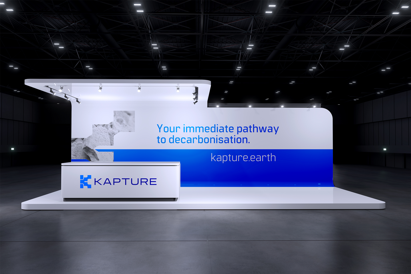 Event design made for Kapture that utilizes the design system, brand color palette and logo.